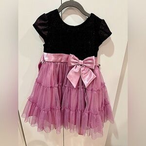 Beautiful Black & Purple Party Dress